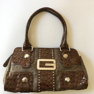 Guess brown handbag.